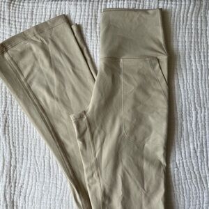 Offline Aerie cream bootcut leggings